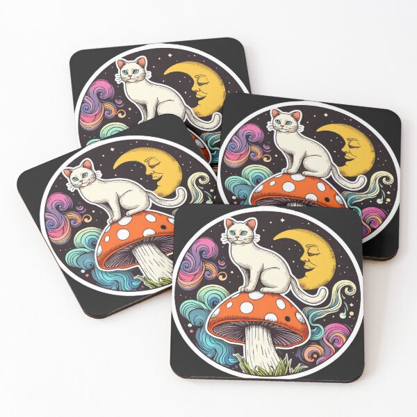 Item preview, cat dream sticker, vintage art  designed and sold by lukscot.