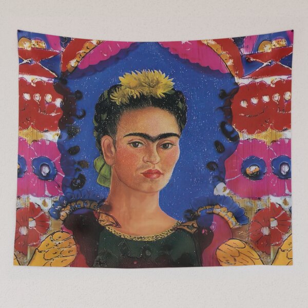 Item preview, frida kahlo famous paintings, frida kahlo artwork, frida kahlo autoportrait designed and sold by marti-oryo.