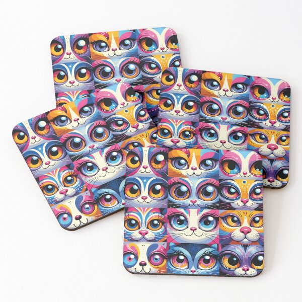 Item preview, Assorted Cat Faces designed and sold by bihtti.