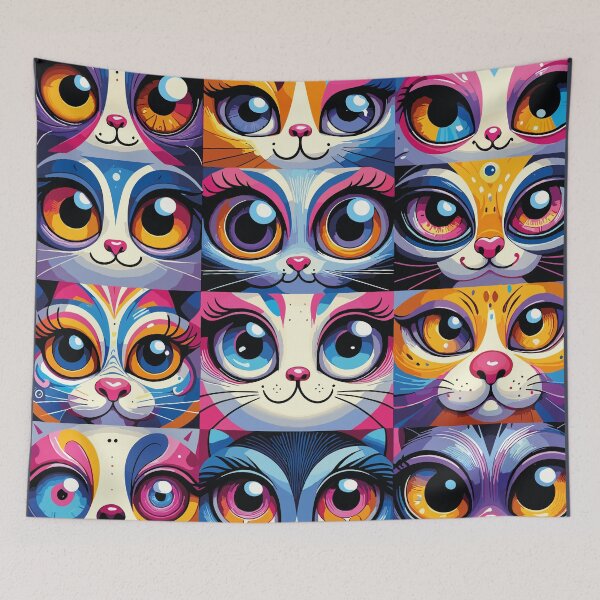 Item preview, Assorted Cat Faces designed and sold by bihtti.