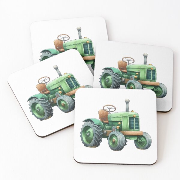 Item preview, Cute Cartoon Green Tractor, Farmer, Farming designed and sold by Lumora.Studio.