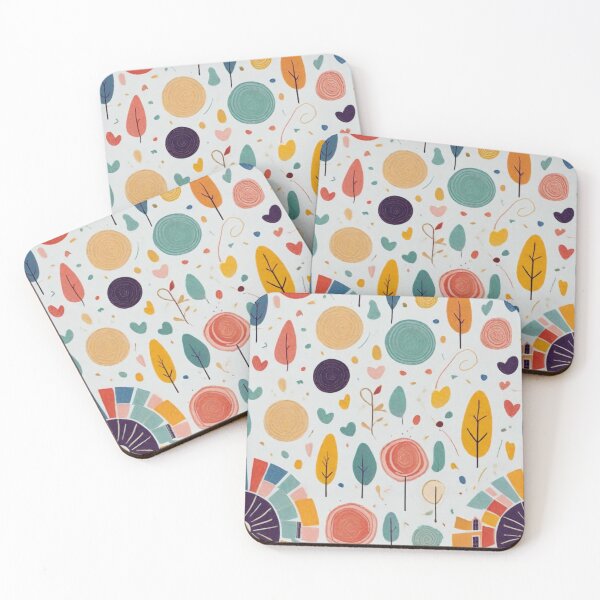 Item preview, Scandi Leaves Trees circles, designed and sold by Frame of Mind .