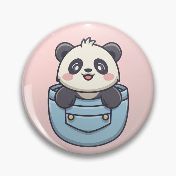 Item preview, Cute panda in a pocket designed and sold by this-is-mona.