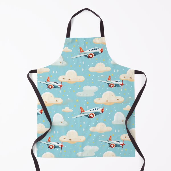 Item preview, Airplane in seamless pattern and clear sky. designed and sold by Whiteblueshop.