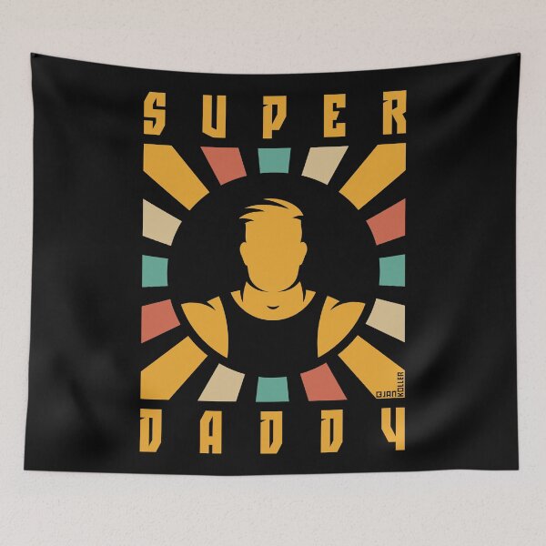 Item preview, Super Daddy (Dad / Papa / Father’s Day / Rays / 4C) designed and sold by MrFaulbaum.