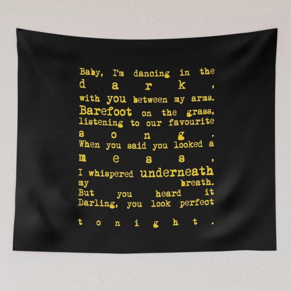 Item preview, Ed Sheeran - Perfect lyrics designed and sold by AspectsOfDreams.