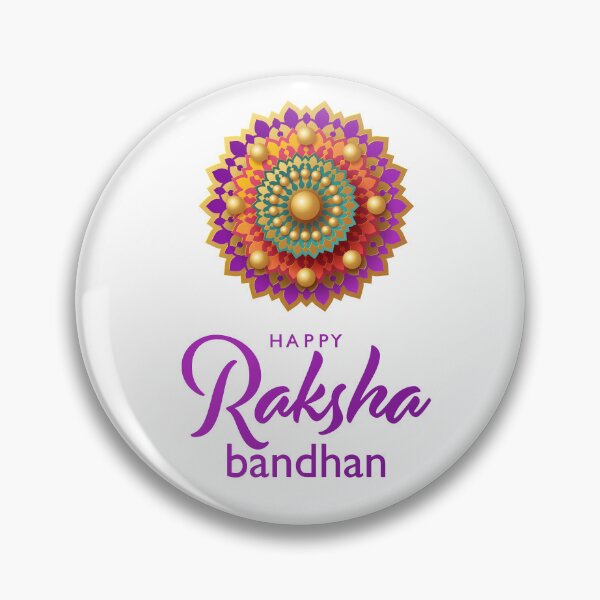 Item preview, Happy Raksha Bandhan Violet colour designed and sold by DragonflyLP.