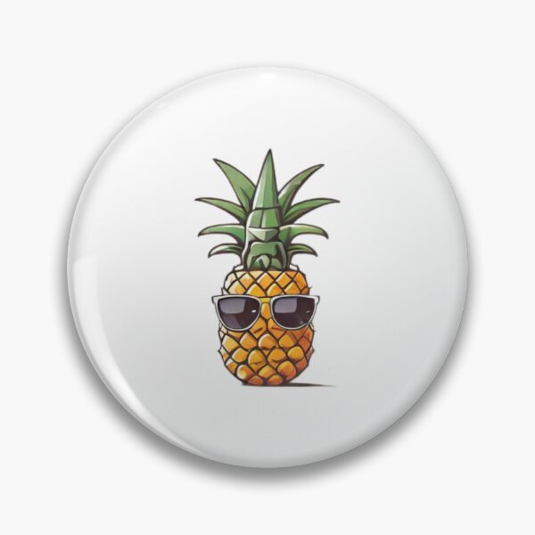 Item preview, Cool Pineapple in Dark Shades - Trendy and Unique Fruit Design on Redbubble designed and sold by HiveMechs.