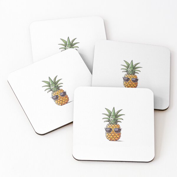 Item preview, Cool Pineapple in Dark Shades - Trendy and Unique Fruit Design on Redbubble designed and sold by HiveMechs.