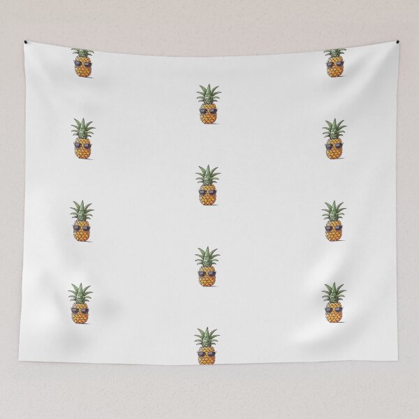 Item preview, Cool Pineapple in Dark Shades - Trendy and Unique Fruit Design on Redbubble designed and sold by HiveMechs.