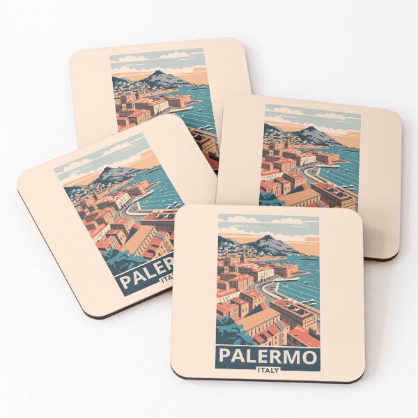 Item preview,  A Vintage Travel Art of Palermo - Italy  designed and sold by GoodOldVintage.