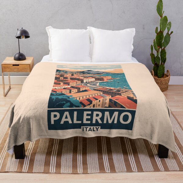 Item preview,  A Vintage Travel Art of Palermo - Italy  designed and sold by GoodOldVintage.