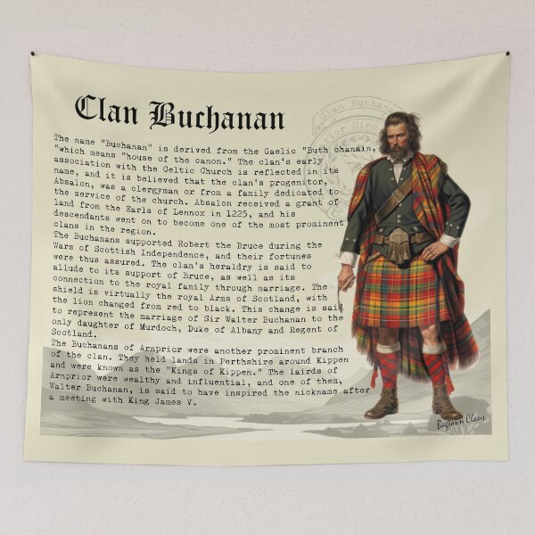 Item preview, Clan Buchanan Scottish History  designed and sold by BagTown Clans.