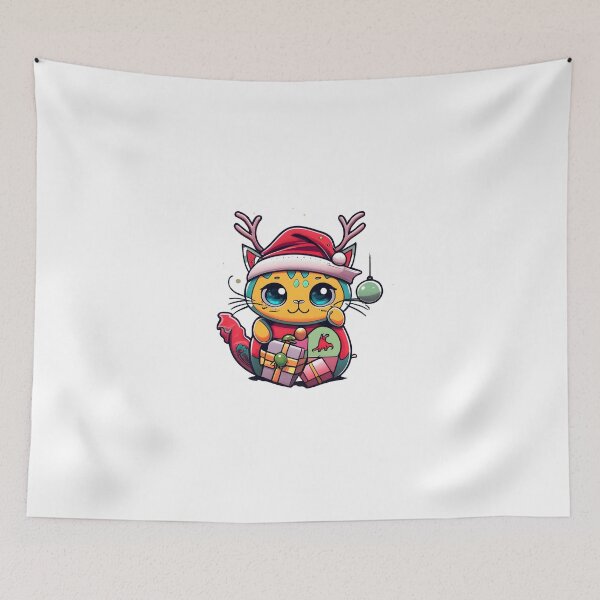 Item preview, cat as reindeer designed and sold by SabyDigitalArt.