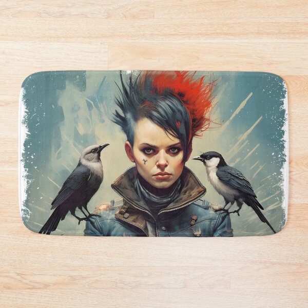 Item preview, Punk lady with her pets designed and sold by Art Happens.
