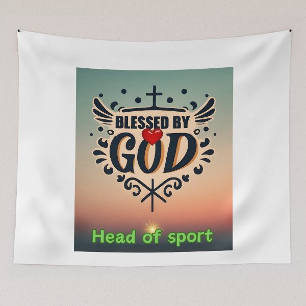 Item preview,   BLESSED BY GOD  HEAD OF SPORT designed and sold by carlos crane.