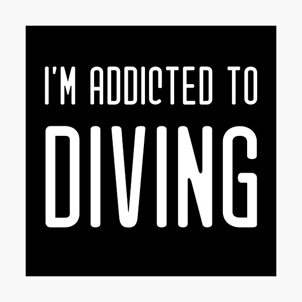 Item preview, addicted to diving, graphics for scuba diving lovers designed and sold by in-leggings.