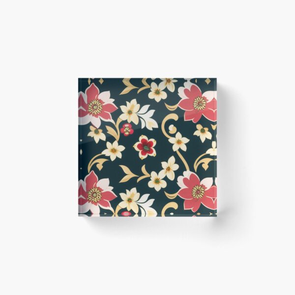 Item preview, Pink and tan flowers  designed and sold by Roxburylane.