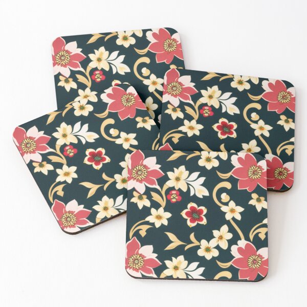 Item preview, Pink and tan flowers  designed and sold by Roxburylane.