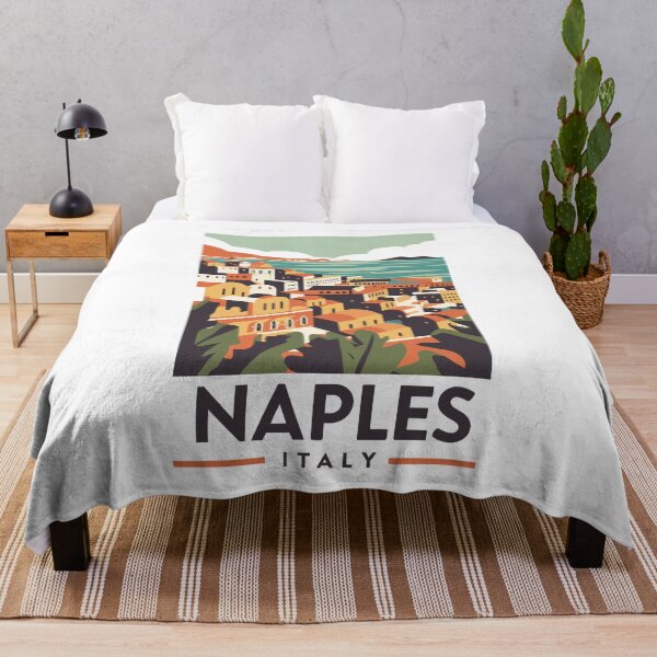 Item preview, A Vintage Travel Art of Naples - Italy  designed and sold by GoodOldVintage.