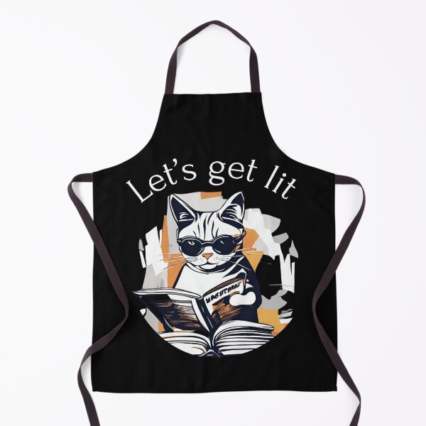 Item preview, Let's get lit Cat lovers and Literature Lovers Perfect Gift designed and sold by CyberArtistOne.