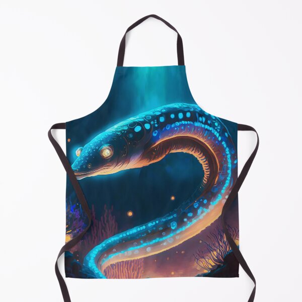 Item preview, Electric eel glowing in a underwater cavern designed and sold by emaotx.