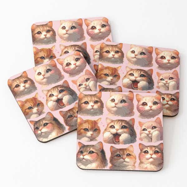 Item preview, Assorted Cat Faces designed and sold by bihtti.