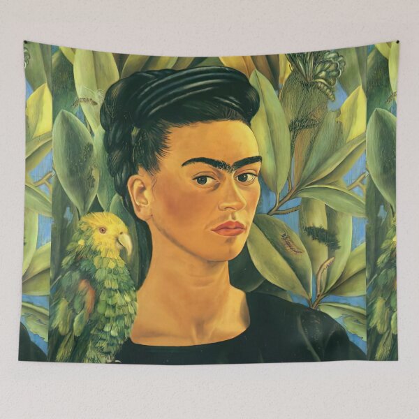 Item preview, frida kahlo famous paintings, frida kahlo artwork, frida kahlo autoportrait designed and sold by marti-oryo.