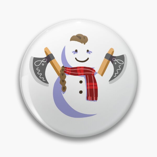 Item preview, Viking Christmas! Double axe snowman warrior designed and sold by Icebloosm.