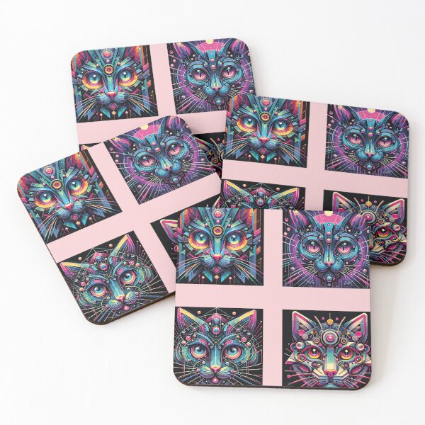 Item preview, Assorted Cat Faces designed and sold by bihtti.