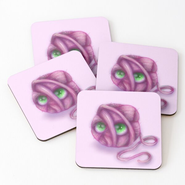 Item preview, Pink Kawaii Cat Wool designed and sold by Levana-Jane.