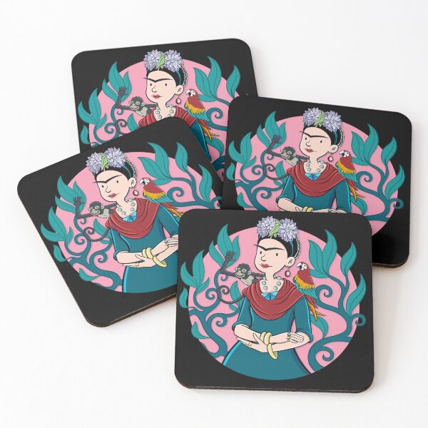 Item preview, Pink Frida Kahlo designed and sold by FictionStudio.