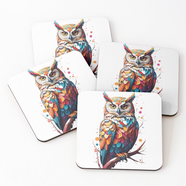 Item preview, Colourful Owl designed and sold by ModSync.