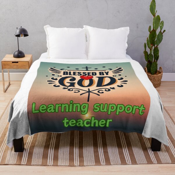 Item preview,  BLESSED BY GOD  LEARNING SUPPORT TEACHER designed and sold by carlos crane.