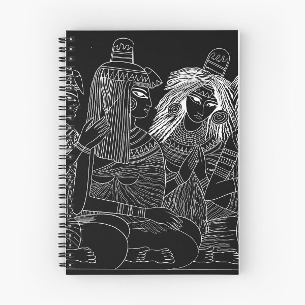Item preview, Ancient Egyptian women tomb drawing, white designed and sold by Cetaceous.