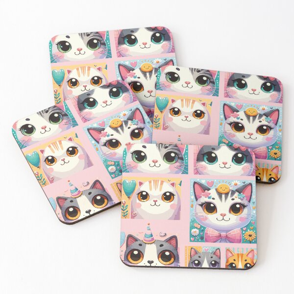 Item preview, Assorted Cat Faces designed and sold by bihtti.
