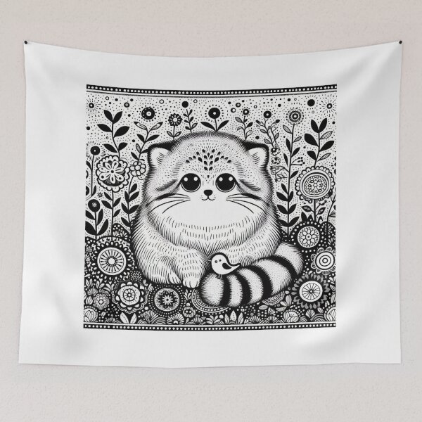 Item preview, Pallas the cat in the traditional style designed and sold by storeofmylOVE.