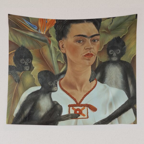 Item preview, frida kahlo famous paintings, frida kahlo artwork, frida kahlo autoportrait designed and sold by marti-oryo.