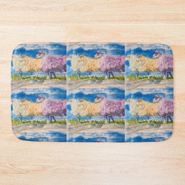 Item preview, Surreal Colorful Sheep Painting designed and sold by MikeJory.