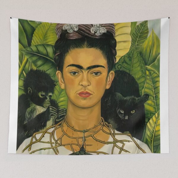 Item preview, frida kahlo famous paintings, frida kahlo artwork, frida kahlo autoportrait designed and sold by marti-oryo.