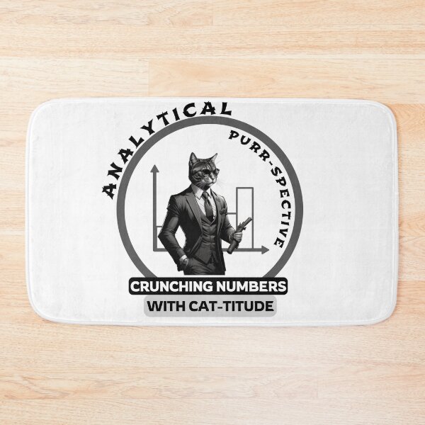 Item preview, Analytical Purr-spective: Crunching Numbers with Cat-titude designed and sold by Hungry-Murphy.