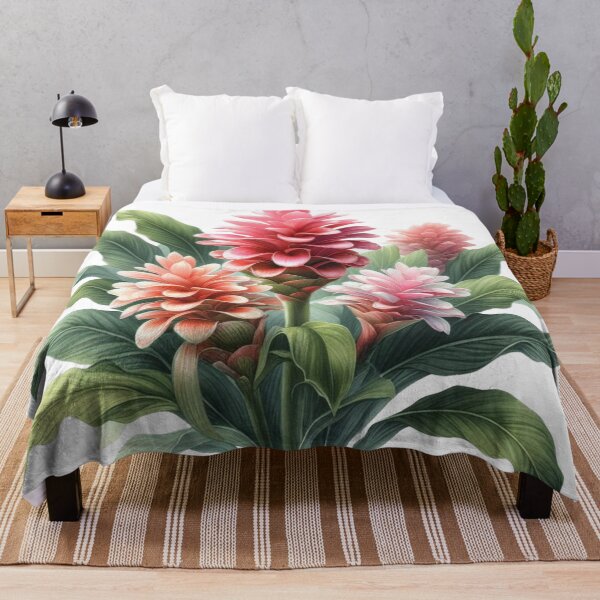 Item preview, Watercolor painting of ginger flower 04 designed and sold by I-HERE.