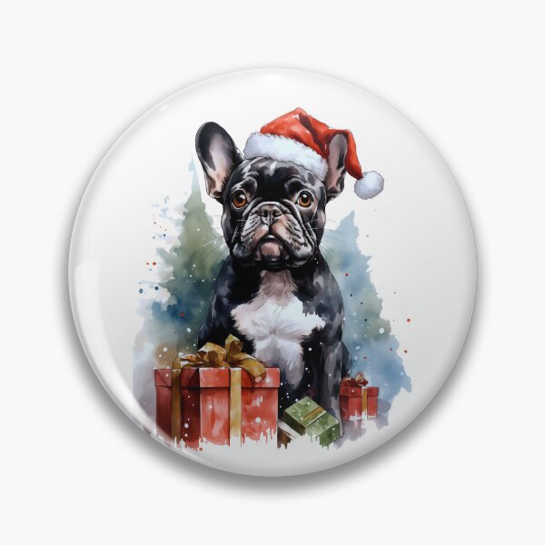 Item preview, Christmas French Bulldog - Cute Dog Paint - Dog Print - Gift Idea - Ai Generated Art designed and sold by ErSaSolutions.
