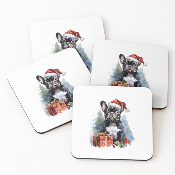 Item preview, Christmas French Bulldog - Cute Dog Paint - Dog Print - Gift Idea - Ai Generated Art designed and sold by ErSaSolutions.