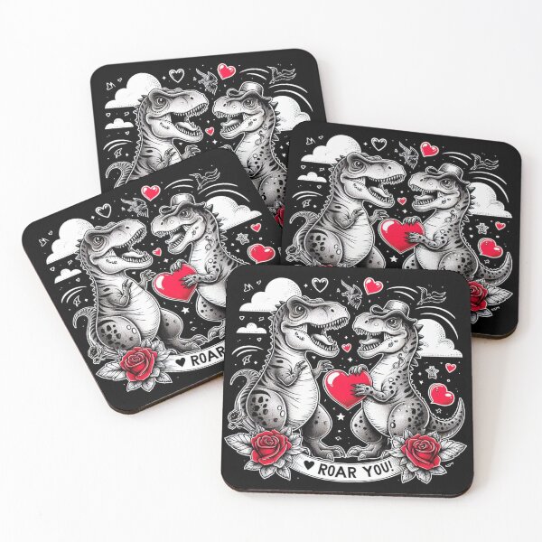 Item preview, love dino, roar you designed and sold by Greydate.