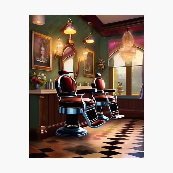 Item preview, vintage hair salon designed and sold by EuropeanPrints.