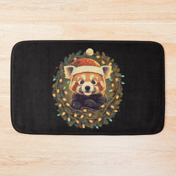 Item preview, Red Panda In A Santa Claus Hat  Christmas Lights  designed and sold by Krieghorn.