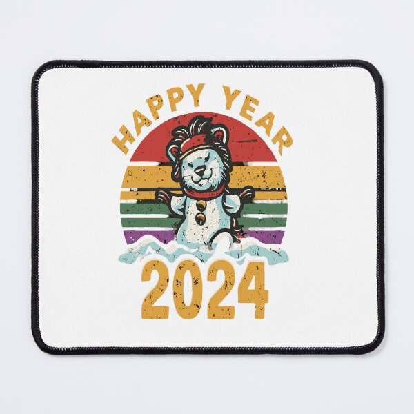 Item preview, Happy Year Snow Man 2024 designed and sold by Barkilshopping.