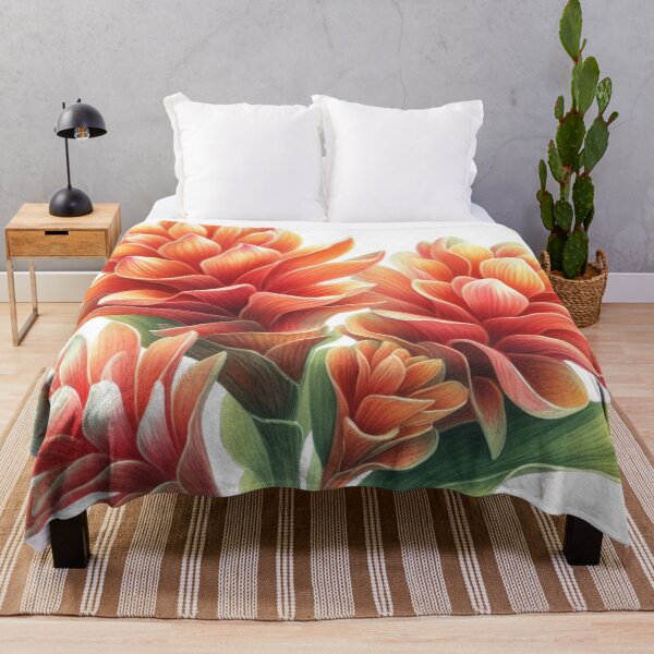 Item preview, Watercolor painting of ginger flower 06 designed and sold by I-HERE.