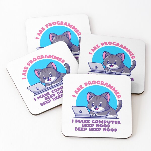Item preview, I are programer cat kawaii designed and sold by DragonflyLP.